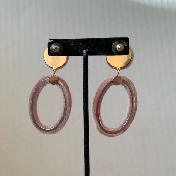 Tasha Velvet Oval Drop Earrings - Picture 6 of 7